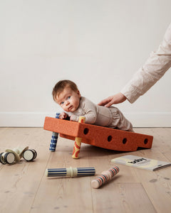 Baby activiteitenset - Burnt Orange / Dusty Green