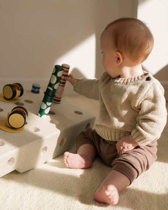Baby activiteitenset - Sand Grey  /  Honey Yellow