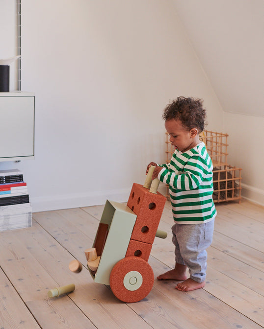 3-1 Babywalker - Burnt Orange / Dusty Green