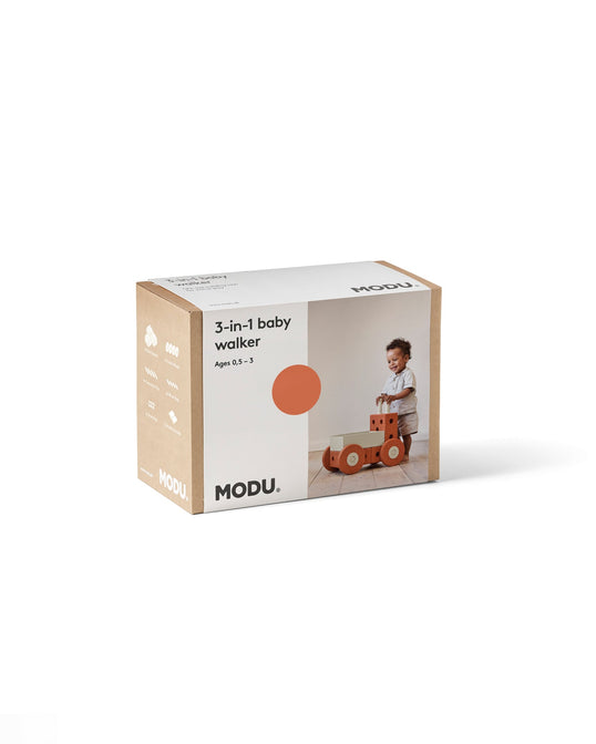 3-1 Babywalker - Burnt Orange / Dusty Green