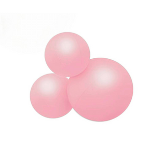 Wiederverwendbare Ballongirlande aus 3 pastellrosa Ballons - Balloony