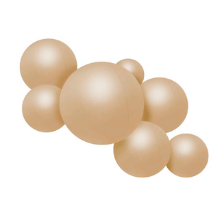 Wiederverwendbare 7er-Ballongirlande in Beige - Balloony 