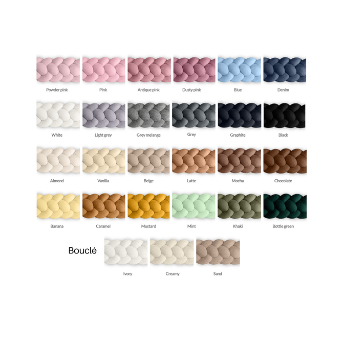 Geflochtenes Bettnestchen Vierspurig - Lulumi 