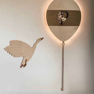 Laufballon mit Buchstaben