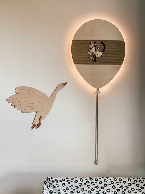 Laufballon mit Buchstaben