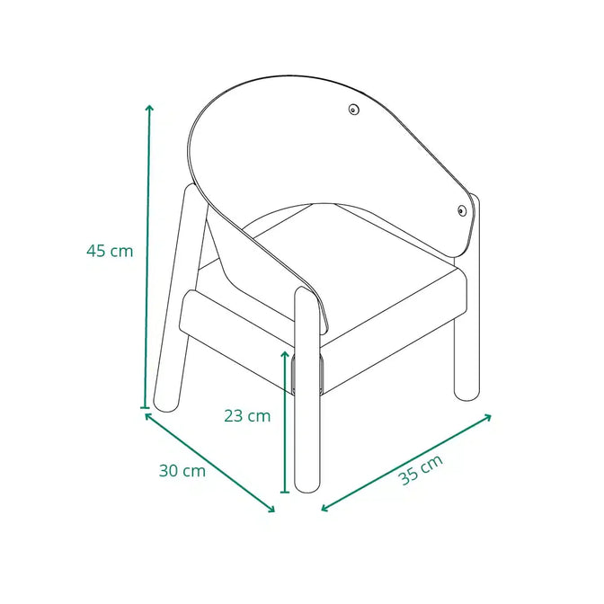 Charlie Crane SABA FUR MILK Stuhl