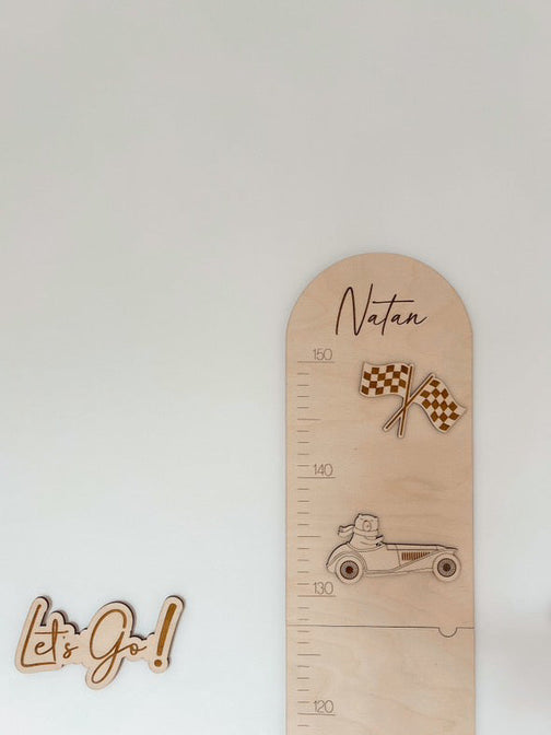 Personalisierte Wachstumskurve Rennauto