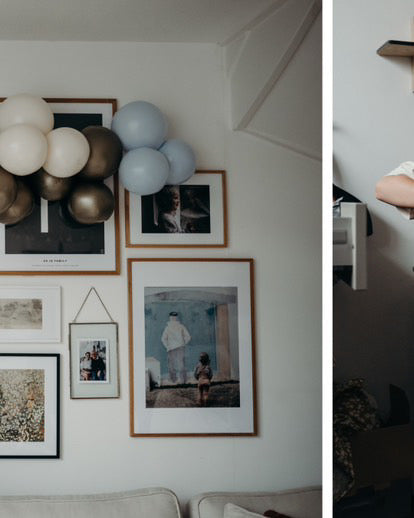 Wiederverwendbare 3er-Ballongirlande in Pastellblau - Balloony