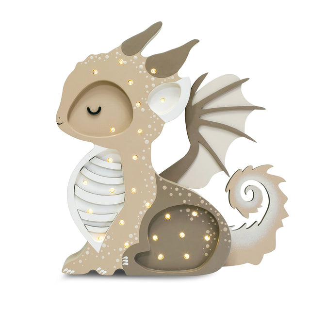 Baby Dragon Lampe Tiramissu Braune Nachtlampe