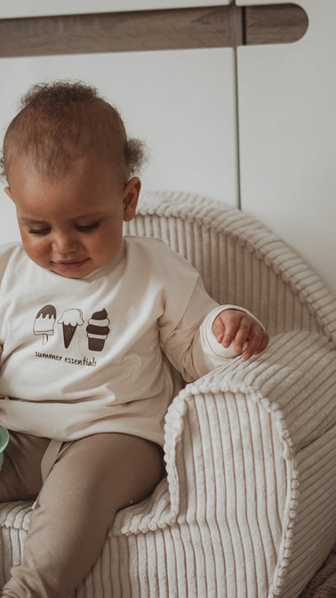 Rib Chair Off White - mit gesticktem Namen