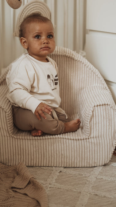 Rib Chair Off White - mit gesticktem Namen