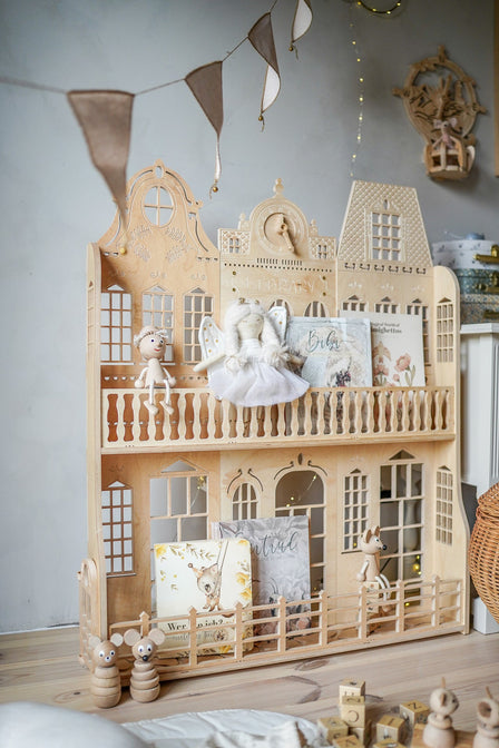 Wandpuppenhaus Bibliothek