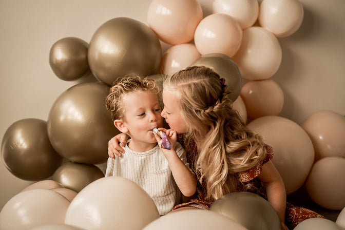 Herbruikbare Ballonslinger van 3 Oranje - Balloony