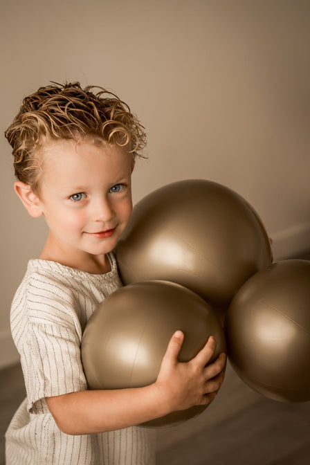 Wiederverwendbare Ballongirlande aus 3 Goldballons - Balloony