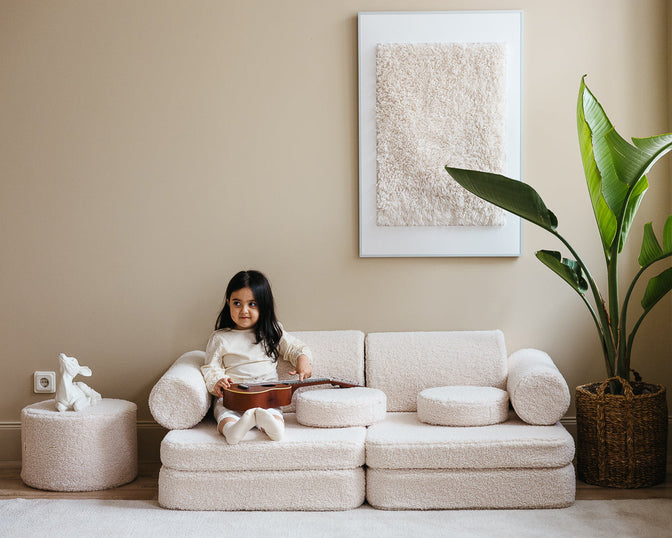 Cremeweißes Sofa - WigiWama