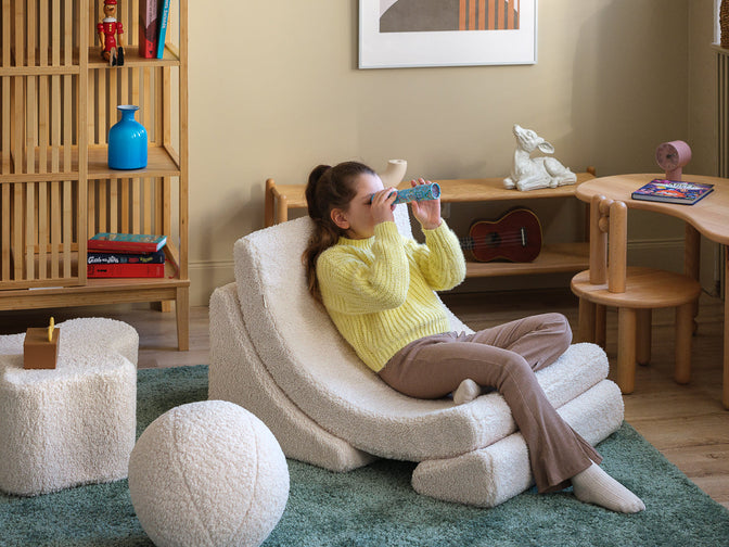 Cremeweißer Moon Chair - WigiWama