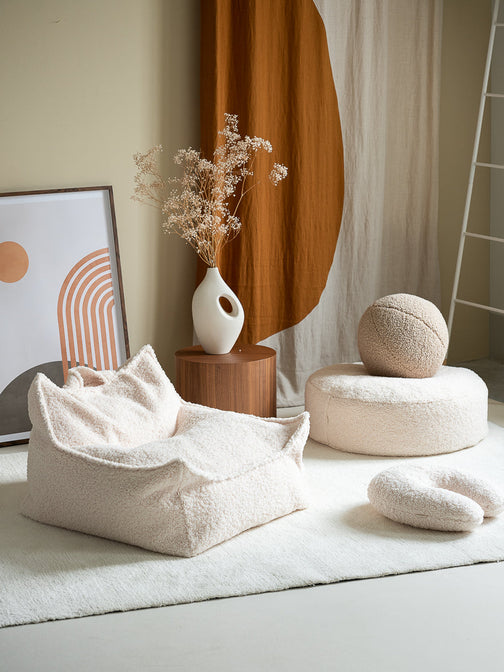 Ottomane Cremeweiß - WigiWama