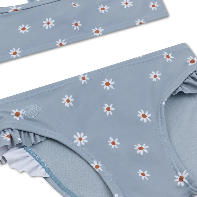 Daisy Flower Blauer UV-Bikini für Mädchen