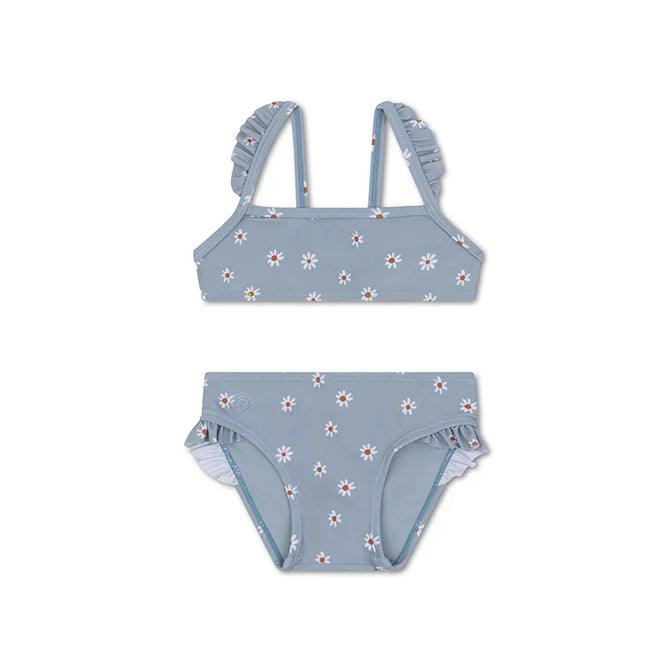 Daisy Flower Blauer UV-Bikini für Mädchen