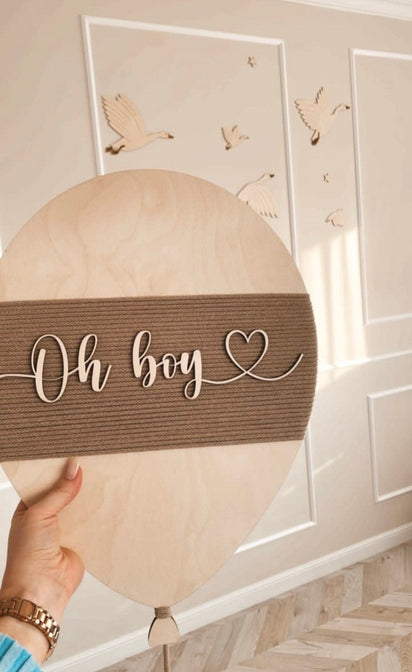 Wandlampe Ballon mit Namen