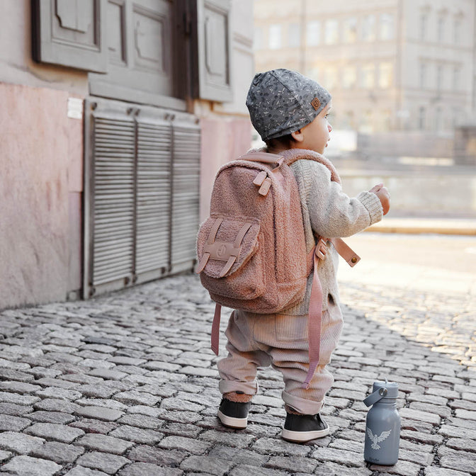 Rucksack Mini Pink Bouclé - Elodie Details