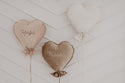 Herz-Ballonkissen Deluxe - Natural Rose