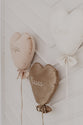 Herz-Ballonkissen Deluxe - Natural Rose