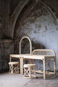 Rotan Kaptafel met Kruk