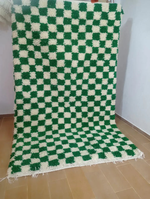 Vloerkleed Beni Ouarain Blok - Groen (Pre-Order)