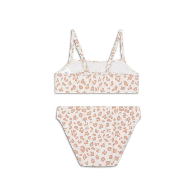 Leopard Beige Mädchen UV-Bikini