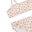 Leopard Beige Mädchen UV-Bikini
