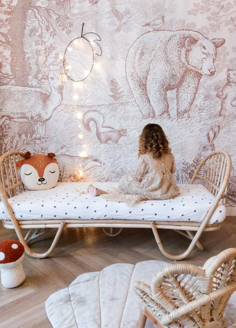 Rotan peuterbed / juniorbed Jade