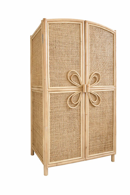 Rotan Kinderkast met bloemendetail