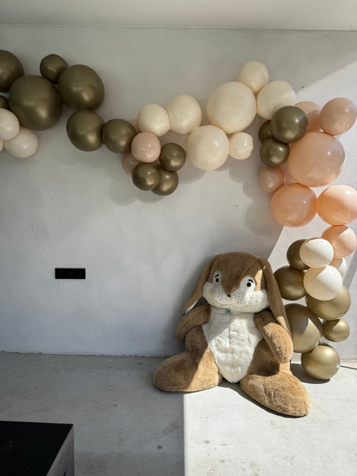 Wiederverwendbare 3er-Ballongirlande Beige 2er-Set - Balloony