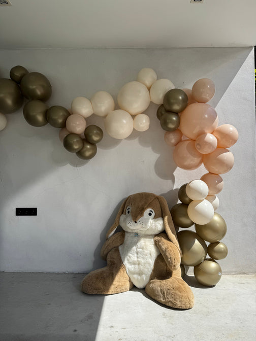 Wiederverwendbare 7er-Ballongirlande in Beige - Balloony 