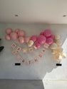 Wiederverwendbare 3er-Ballongirlande, Pastellrosa, 2er-Set - Balloony