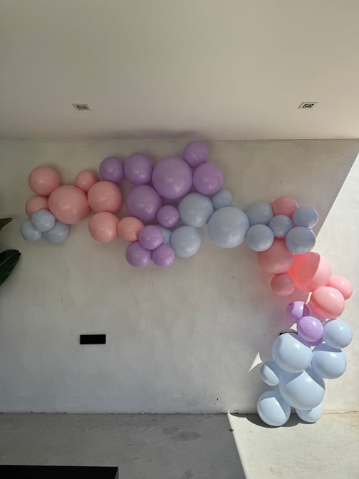 Wiederverwendbare 7er-Ballongirlande Lila - Balloony 