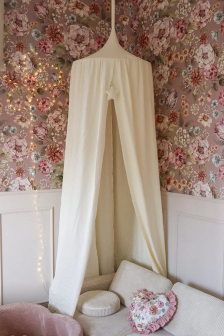 Stofsample Bedhemel - Mousseline
