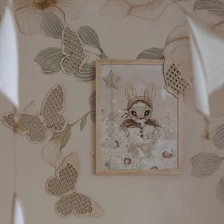 Schmetterlinge aus Holzrattan