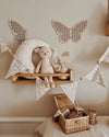 Schmetterlinge aus Holzrattan