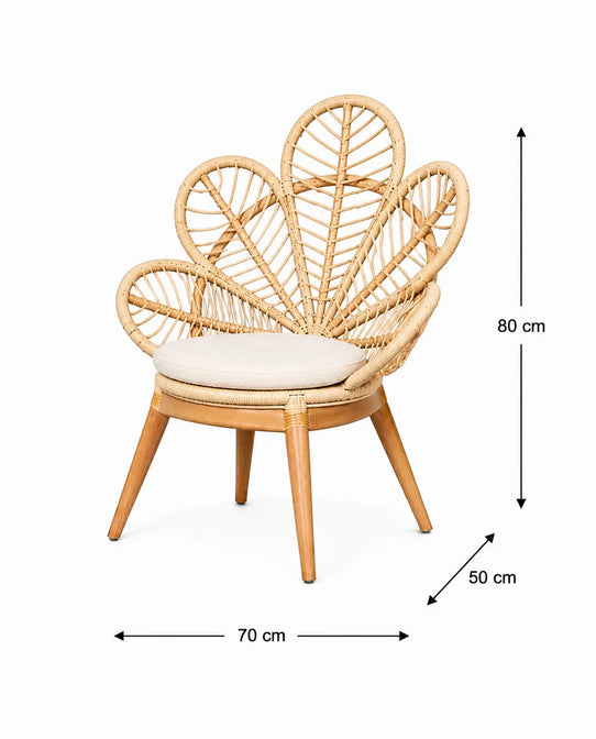 Peacock Flower Chair Kids