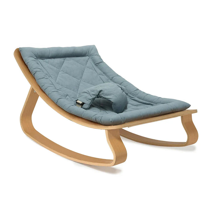 Wipstoel Levo Natural Wood Beech - Blauwgrijs