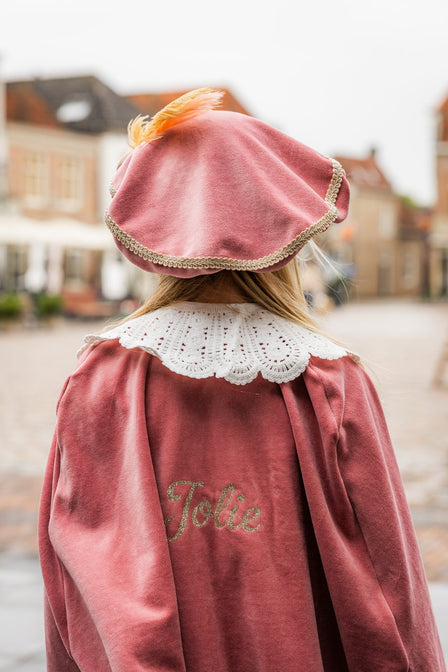 Pietenmuts Gepersonaliseerd – Oudroze met strik