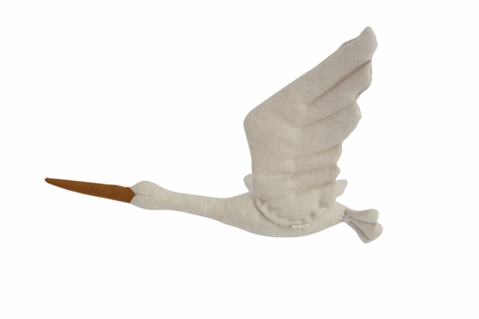 Leinenstorch, beige
