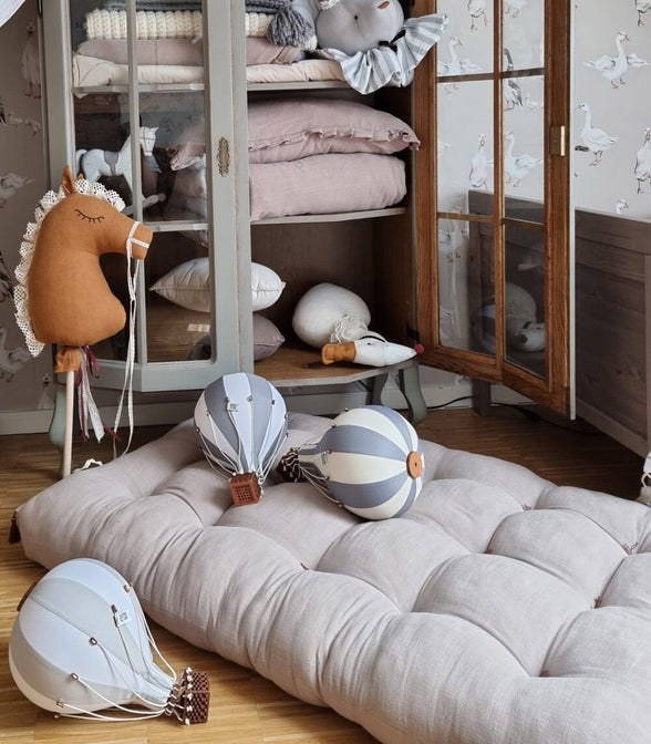 Leinen Spielmatratze Taupe