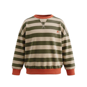Your Wishes - French Stripe Sweat Groen