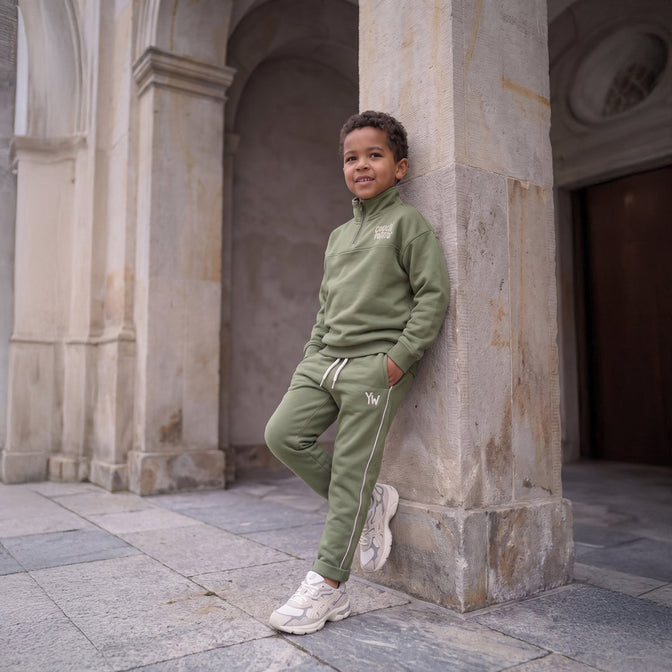 Your Wishes - Solid Wide Jogger Groen