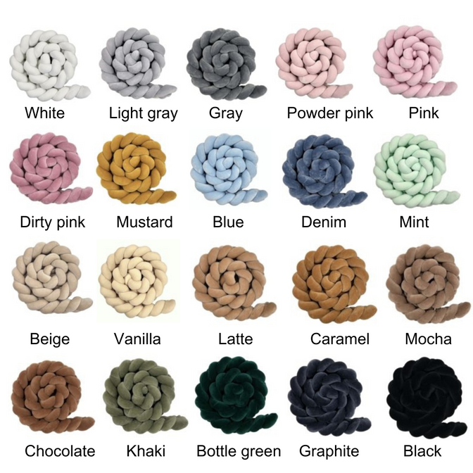 Geflochtenes Bettnestchen Dreispurig - Lulumi 