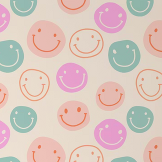 Groovy Happy Behang - Happy Wall