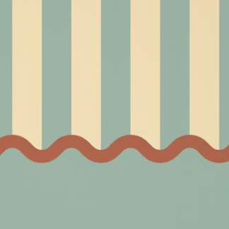 Strepen en Geschulpt Behang Blauw & Rood - Happy Wall